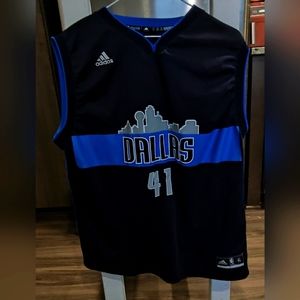 DIRK NOWITZKI DALLAS MAVERICKS ADIDAS XL JERSEY